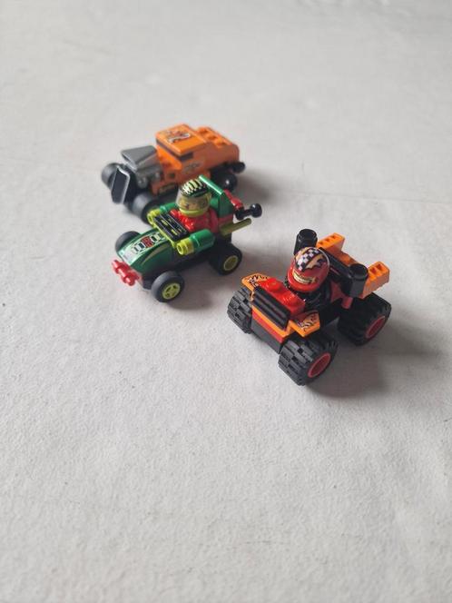 Lego 4592, Lego 4590, Lego 8641 pull back lego racers, Kinderen en Baby's, Speelgoed | Duplo en Lego, Zo goed als nieuw, Lego