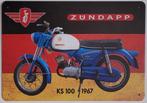 Zundapp KS100 1967 reclamebord van metaal wandbord deco, Verzamelen, Merken en Reclamevoorwerpen, Reclamebord, Info@deconoord.nl