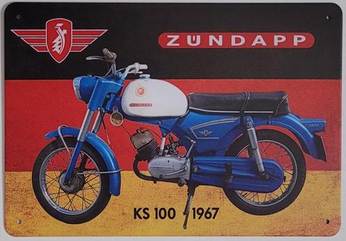Zundapp KS100 1967 reclamebord van metaal wandbord deco, Verzamelen, Merken en Reclamevoorwerpen, Nieuw, Reclamebord, Ophalen of Verzenden