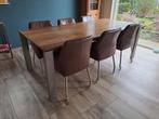 Stoere kersen houten eettafel 220x100 cm, Huis en Inrichting, Tafels | Eettafels, Ophalen, Gebruikt, 100 tot 150 cm, 200 cm of meer