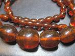 Vintage barnsteen amber ketting collier %100 natuurlijk 73g, Ophalen, Overige materialen, Ketting