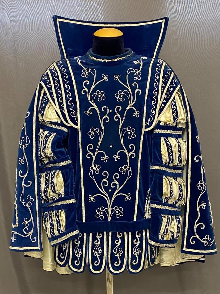 Blauw prinsenpak + steek in goede staat, maat M, Kleding | Heren, Carnavalskleding en Feestkleding, Gedragen, Kleding, Carnaval