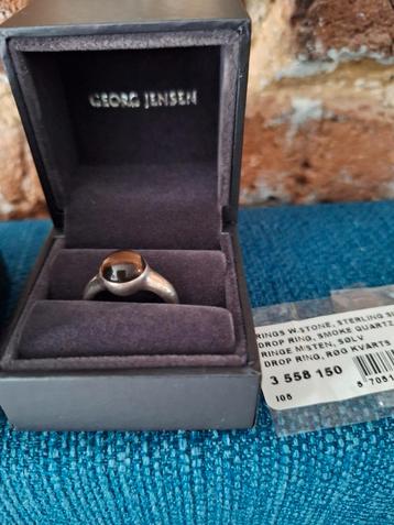Georg Jensen Denmark design ring Drop met rookkwarts beschikbaar voor biedingen
