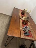 Houten Eettafel met Metalen Poten, Ophalen of Verzenden