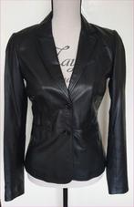 CLAUDIA STRÄTER zwarte leren colbert maat 36, Kleding | Dames, Zwart, Ophalen of Verzenden, Zo goed als nieuw, Claudia Sträter