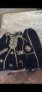 Suède (velvet) 2 delig pak feestelijk. Met een tasje., Kleding | Dames, Ophalen of Verzenden, Zo goed als nieuw, Zwart, Onder de knie