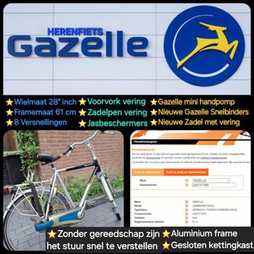GAZELLE CHAMONIX EXCEL 🙋‍♂️HERENFIETS ✅️IN GOEDE STAAT beschikbaar voor biedingen