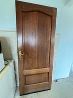 Hardhouten massieve opdekdeur, Doe-het-zelf en Verbouw, Deuren en Horren, Ophalen, Gebruikt, 80 tot 100 cm, Binnendeur