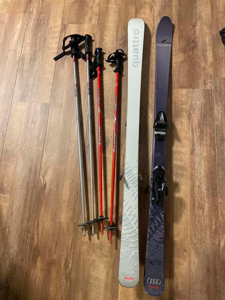 Audi Atomic Carve Ski's Limited Edition + Stokken, Sport en Fitness, Skiën en Langlaufen, Zo goed als nieuw, Ski's, Skiën, Atomic