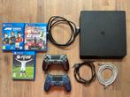 Te koop PlayStation 4 Slim, Ophalen, Met 2 controllers, Slim, 500 GB