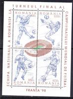 Roemenie 1998 pf mi 5315 - 5318 block 310 voetbal, Verzenden, Postfris, Sport