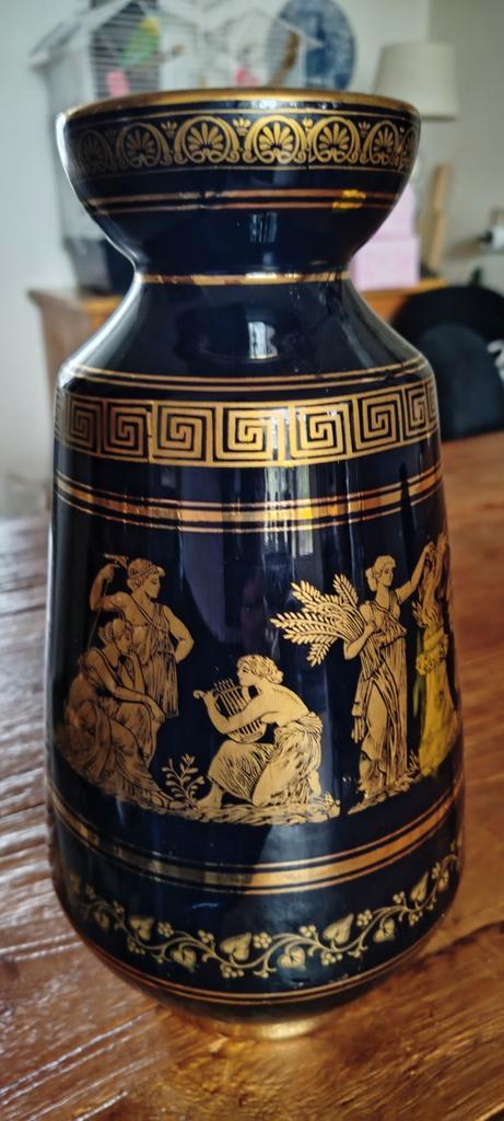 Antieke Griekse Vaas - Handgemaakt in Griekenland, Antiek en Kunst, Antiek | Vazen, Ophalen of Verzenden