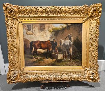 Schilderij Wouter Verschuur jr.(1841-1936)echt verguld lijst beschikbaar voor biedingen