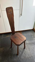 Antieke stoel, hoge smalle leuning., Antiek en Kunst, Ophalen
