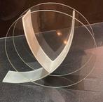 Vaas  glas,  Y  model. Jaren ‘90 .Onbeschadigd., Huis en Inrichting, Woonaccessoires | Vazen, Overige kleuren, Ophalen of Verzenden