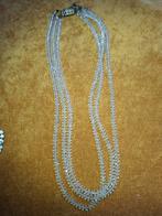 Antiek Collier Aurora Kristal kralen, veiligheidskettinkje, Ophalen of Verzenden, Gebruikt, Overige materialen, Met kristal