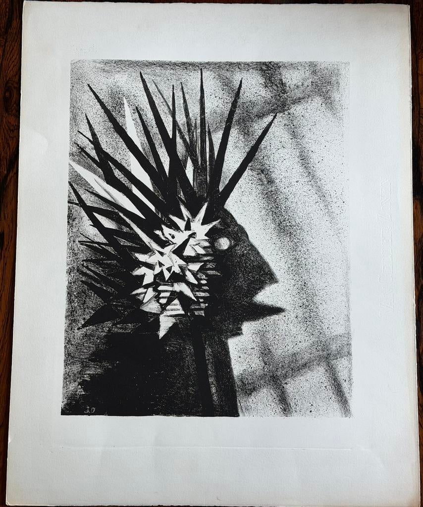 Jeanne Bieruma Oosting - Zeldzame Litho - Fabelwezen, Ophalen of Verzenden
