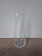 Hoge 37 cm glazen vaas, Huis en Inrichting, Woonaccessoires | Vazen, Overige kleuren, Ophalen of Verzenden, Minder dan 50 cm, Glas
