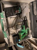 Hitachi Klopboormachine met Accu, Lader en Koffer, Doe-het-zelf en Verbouw, Gereedschap | Boormachines, Ophalen, Gebruikt, Boormachine