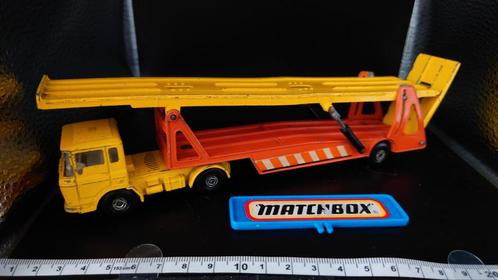 Matchbox Super Kings K-11 Daf Autotransporter, Hobby en Vrije tijd, Modelbouw | Auto's en Voertuigen, Gebruikt, Truck, Overige merken