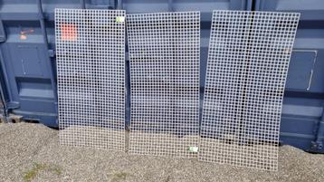 Gaaspaneel 3 Stuks 120x60 Wit Verzinkt Geplastificeerd beschikbaar voor biedingen