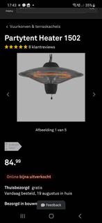 Eurom Partytent Heater 1502 - Plafondheater, Plafond, Zo goed als nieuw, Waterbestendig, Ophalen