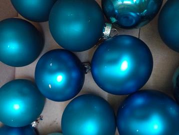 Blauwe kerstballen 