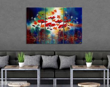 ...Dreamfield... Prachtig Acryl 3 luik 120 cm x 80 cm x 4 cm beschikbaar voor biedingen