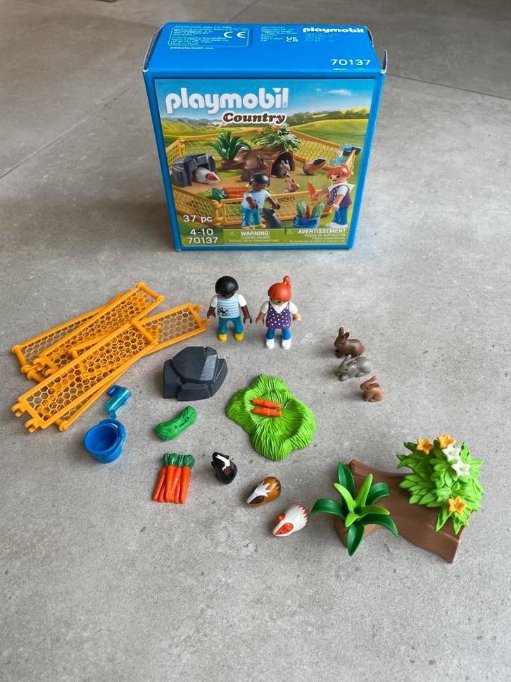 Playmobil 70137 Country kinderen met Kleine dieren, Kinderen en Baby's, Speelgoed | Playmobil, Zo goed als nieuw, Complete set