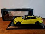 BMW M4 Coupe G82 Sao Paulo Yellow Minichamps 1/18 dealer edi, Ophalen of Verzenden, Nieuw, Auto, MiniChamps