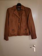 Bruin leren jasje - Maat M, Kleding | Dames, Maat 38/40 (M), Bruin, Ophalen of Verzenden, Jasje
