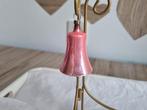 Mooi Antiek Vintage Kerst Klokje Kerstboom Hanger Roze Glas, Diversen, Kerst, Verzenden, Gebruikt