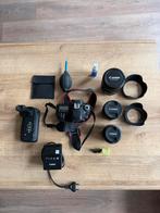 Canon EOS 80D + 3 lenses + extras, Ophalen of Verzenden, Zo goed als nieuw, Canon, Geen optische zoom
