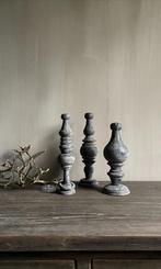 Houten ornament set 3 delig hout setje stoer sober landelijk, Verzenden, Nieuw