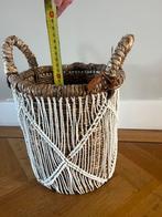 Rieten Plantenbak mand Riviera maison, Huis en Inrichting, Woonaccessoires | Schalen en Manden, Ophalen, Rond, Riet