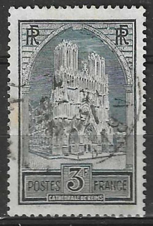 Frankrijk 1929/1930 - Yvert 259 - Kathedraal van Reims (ST), Postzegels en Munten, Postzegels | Europa | Frankrijk, Gestempeld