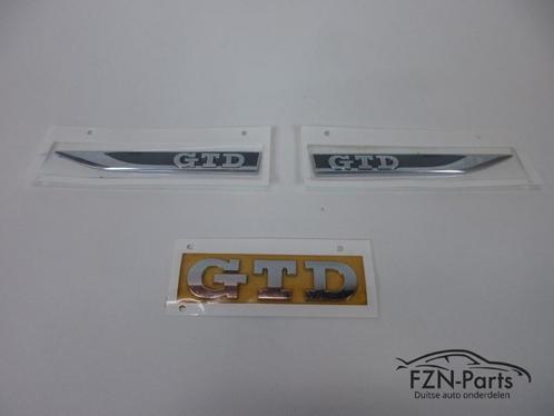 VW Golf 7 GTD Embleem Sticker Logo Zijschermen + Achterklep, Auto-onderdelen, Overige Auto-onderdelen, Gebruikt, Ophalen of Verzenden