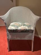 Lloyd Loom Stoel - Vintage Charme, Huis en Inrichting, Stoelen, Gebruikt, Wit, Riet of Rotan, Ophalen of Verzenden