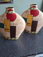 2 mooie zgan vazen, Overige kleuren, Ophalen of Verzenden, Minder dan 50 cm, Glas