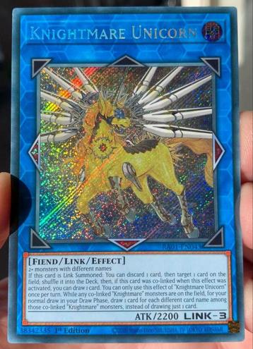 Yu-Gi-Oh! Knightmare Unicorn RA01 1st Edition ! beschikbaar voor biedingen