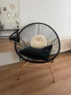 Westwing Stoel - met goud onderstel, Huis en Inrichting, Stoelen, Ophalen, Zwart, Zo goed als nieuw, Metaal