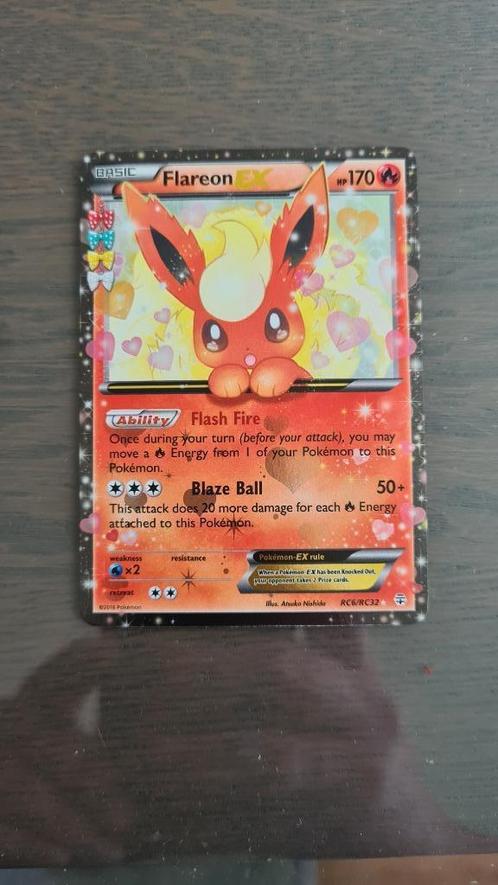 Flareon EX RC6/RC32 Generations Pokemonkaart, Hobby en Vrije tijd, Verzamelkaartspellen | Pokémon, Zo goed als nieuw, Losse kaart