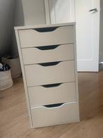 IKEA - ALEX Ladeblok met lades, wit, 36x70 cm, Huis en Inrichting, Ophalen, Minder dan 50 cm, 5 laden of meer, Zo goed als nieuw