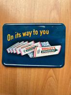 Metalen reclamebordje Wrighley’s Spearmint, Ophalen of Verzenden, Zo goed als nieuw, Reclamebord