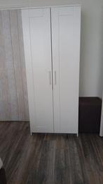BRIMNES Kledingkast met 2 deuren, wit, 78x190 cm, Ophalen, Gebruikt, 100 tot 150 cm, IKEA :)