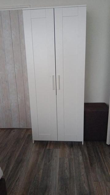 BRIMNES Kledingkast met 2 deuren, wit, 78x190 cm beschikbaar voor biedingen