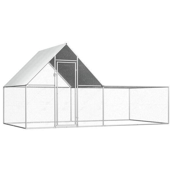 Kippenren 4x2x2 m gegalvaniseerd staal €240, Dieren en Toebehoren, Pluimvee | Toebehoren, Nieuw, Kippenhok of Kippenren, Ophalen of Verzenden