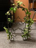 Decoratie wijnrek ijzer 6 flessen, Ophalen, 5 tot 15 flessen, Zo goed als nieuw, Metaal