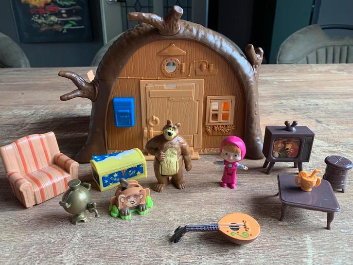 Masha de beer meeneem huisje, Kinderen en Baby's, Speelgoed | Poppenhuizen, Poppenhuis, Ophalen of Verzenden