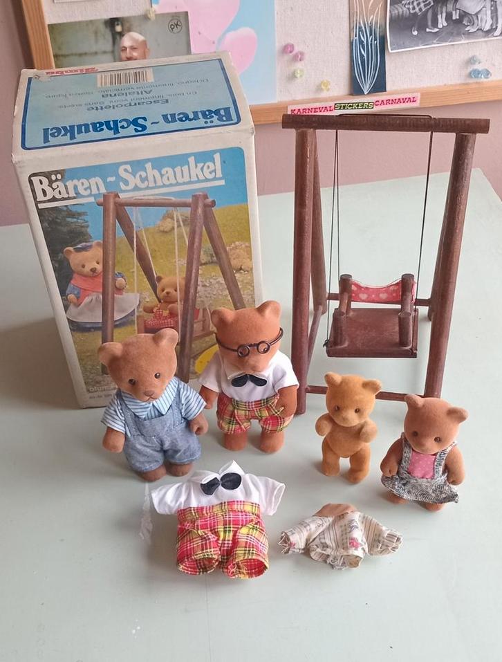 Vintage Simba Houten Schommel Beren, Verzamelen, Speelgoed, Gebruikt, Ophalen of Verzenden
